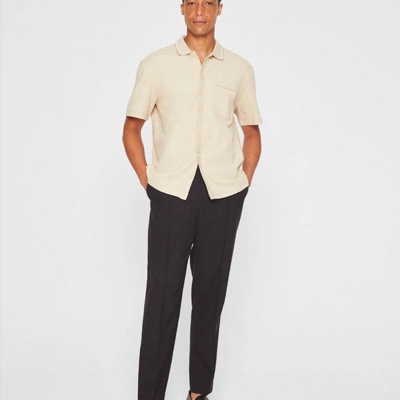 Cotton Full Button Polo - New With Tags - NEVER WORN - Tan Multi - Picture 4 of 5